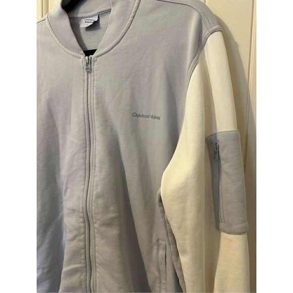 Outdoor Voices Full Zip Long Sleeve Colorblock Varsity Jacket Size XL - Picture 5 of 10